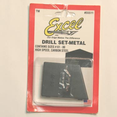 Excel 55511 20 pc Drill Set in Metal Case Excel 55511 20 pc Drill Set in Metal Case
